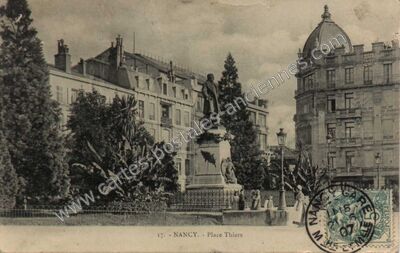 Carte postale ancienne Place Thiers — Nancy (Meurthe-et-Moselle)