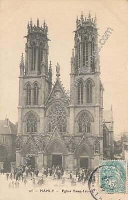 Carte postale ancienne Eglise Saint-Léon — Nancy (Meurthe-et-Moselle)