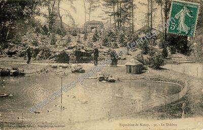 Carte postale ancienne Le Théâtre — Nancy (Meurthe-et-Moselle)