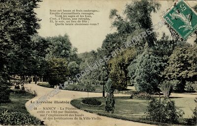 Carte postale ancienne La Pépiniere — Nancy (Meurthe-et-Moselle)