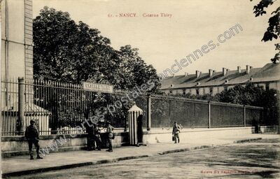 Carte postale ancienne Caserne Thiry — Nancy (Meurthe-et-Moselle)