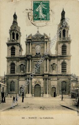 Carte postale ancienne La Cathédrale — Nancy (Meurthe-et-Moselle)