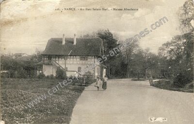 Carte postale ancienne Au Parc Sainte-Marie. - Maison Alsacienne — Nancy (Meurthe-et-Moselle)