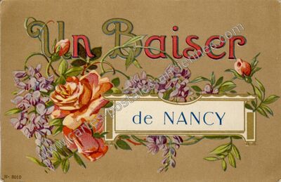 Carte postale ancienne Un Baiser — Nancy (Meurthe-et-Moselle)