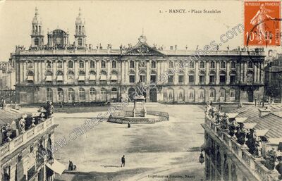 Carte postale ancienne Place Stanislas — Nancy (Meurthe-et-Moselle)