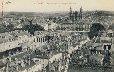 Carte postale ancienne Vue générale, prise depuis St-Epvre — Nancy (Meurthe-et-Moselle)