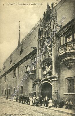 Carte postale ancienne Palais Ducal - Musée Lorrain — Nancy (Meurthe-et-Moselle)
