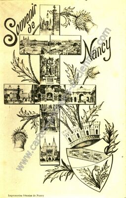 Carte postale ancienne Souvenir — Nancy (Meurthe-et-Moselle)