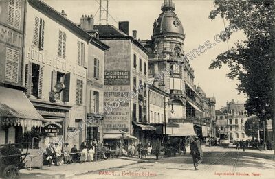 Carte postale ancienne Hôtel de l'Étoile Bleue, Hôtel Restaurant — Nancy (Meurthe-et-Moselle)
