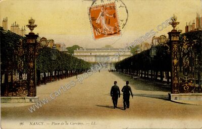 Carte postale ancienne Place de la Carrière — Nancy (Meurthe-et-Moselle)