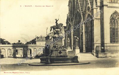 Carte postale ancienne Statue de René II — Nancy (Meurthe-et-Moselle)