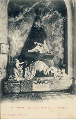 Carte postale ancienne Tombeau du Roi Stanislas à Bonsecours — Nancy (Meurthe-et-Moselle)