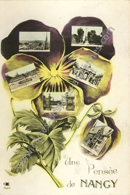 Carte postale ancienne Une Pensée — Nancy (Meurthe-et-Moselle)