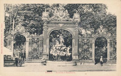Carte postale ancienne Fontaine d'Amphitrite — Nancy (Meurthe-et-Moselle)