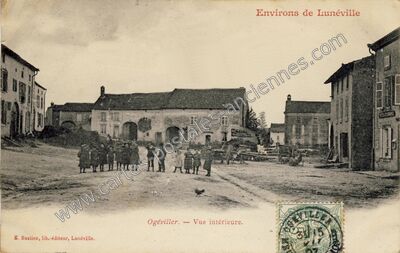 Carte postale ancienne Vue intérieure — Ogéviller (Meurthe-et-Moselle)