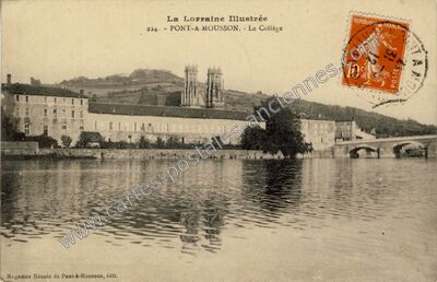 Carte postale ancienne Le Collège — Pont-à-Mousson (Meurthe-et-Moselle)