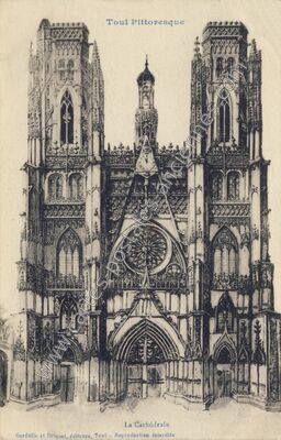 Carte postale ancienne Cathedrale de Toul — Toul (Meurthe-et-Moselle)