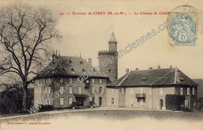 Carte postale ancienne Chateau de Chatillon — Val-et-Châtillon (Meurthe-et-Moselle)