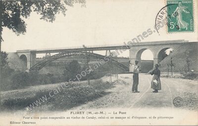Carte postale ancienne Le Pont — Flirey (Meurthe-et-Moselle)