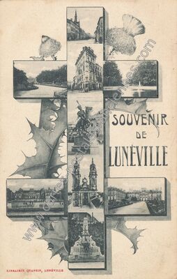 Carte postale ancienne Souvenir — Lunéville (Meurthe-et-Moselle)