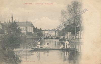 Carte postale ancienne La Vezouze - St-Léopold — Lunéville (Meurthe-et-Moselle)
