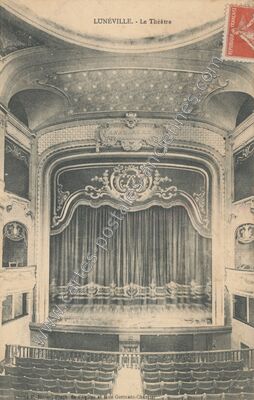 Carte postale ancienne Le Théâtre — Lunéville (Meurthe-et-Moselle)