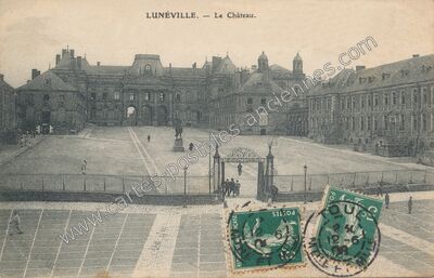 Carte postale ancienne Le Château — Lunéville (Meurthe-et-Moselle)