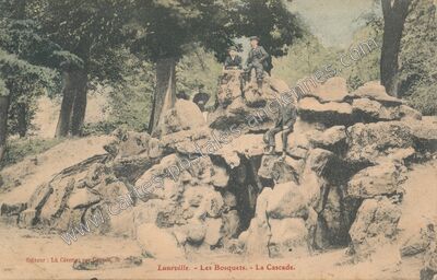 Carte postale ancienne Les Bosquets. - La Cascade — Lunéville (Meurthe-et-Moselle)