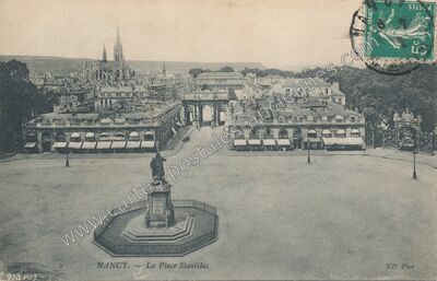 Carte postale ancienne La Place Stanislas — Nancy (Meurthe-et-Moselle)