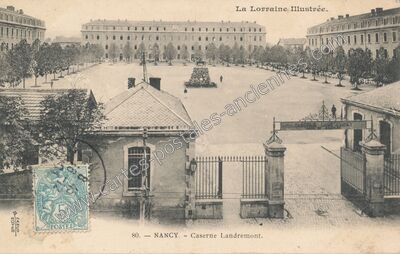 Carte postale ancienne Caserne Landremont — Nancy (Meurthe-et-Moselle)