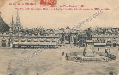 Carte postale ancienne La Place Stanislas (1755) — Nancy (Meurthe-et-Moselle)