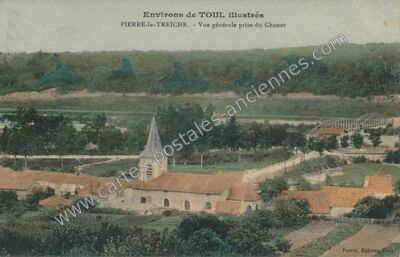 Carte postale ancienne Vue générale prise du Chanot — Pierre-la-Treiche (Meurthe-et-Moselle)