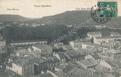 Carte postale ancienne Côte Barine. Fort Saint-Michel — Toul (Meurthe-et-Moselle)