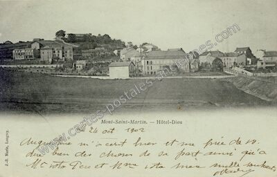 Carte postale ancienne Hôtel-Dieu — Mont-Saint-Martin (Meurthe-et-Moselle)