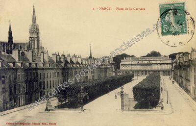Carte postale ancienne Place de la Carrière — Nancy (Meurthe-et-Moselle)
