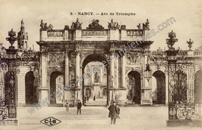 Carte postale ancienne Arc de Triomphe — Nancy (Meurthe-et-Moselle)