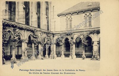 Carte postale ancienne Patronage Saint-Joseph des Jeunes Gens de la Cathédrale — Nancy (Meurthe-et-Moselle)