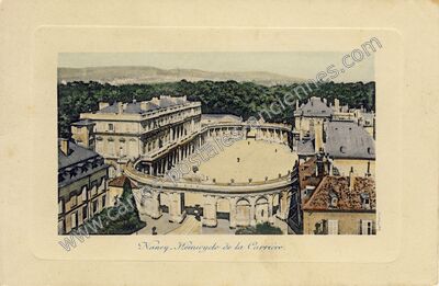 Carte postale ancienne Hémicycle de la Carrière — Nancy (Meurthe-et-Moselle)