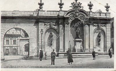 Carte postale ancienne Une des faces Latérales de l'Arc de Triomphe. Monument de Jacques Callot — Nancy (Meurthe-et-Moselle)
