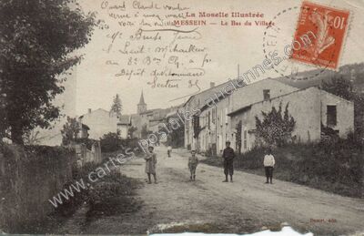 Carte postale ancienne Le Bas du Village — Messein (Meurthe-et-Moselle)