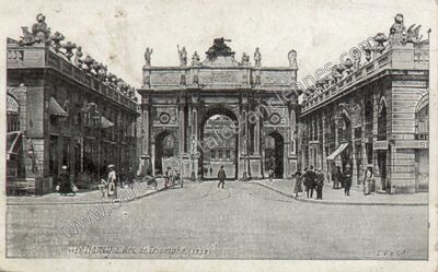 Carte postale ancienne L'Arc de Triomphe (1757) — Nancy (Meurthe-et-Moselle)