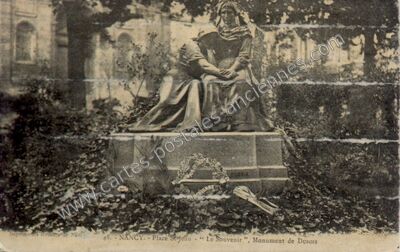 Carte postale ancienne Le Souvenir", Monument de Dubois — Nancy (Meurthe-et-Moselle)
