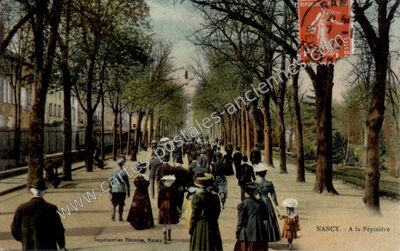 Carte postale ancienne A la Pépinière — Nancy (Meurthe-et-Moselle)