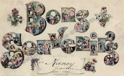Carte postale ancienne Bons Souvenirs — Nancy (Meurthe-et-Moselle)