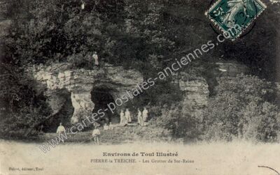 Carte postale ancienne Les Grottes de Ste-Reine — Pierre-la-Treiche (Meurthe-et-Moselle)