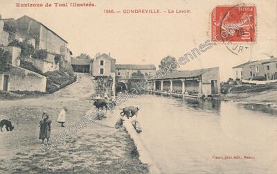 Carte postale ancienne Le Lavoir — Gondreville (Meurthe-et-Moselle)