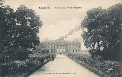 Carte postale ancienne Chateau de Luneville — Lunéville (Meurthe-et-Moselle)