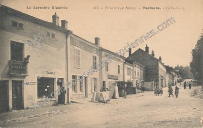 Carte postale ancienne Environs de Nancy. - Marbache. - Le Faubourg — Marbache (Meurthe-et-Moselle)