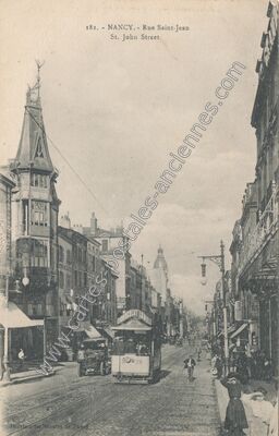 Carte postale ancienne Rue Saint-Jean — Nancy (Meurthe-et-Moselle)