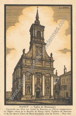 Carte postale ancienne Eglise de Bonsecours — Nancy (Meurthe-et-Moselle)